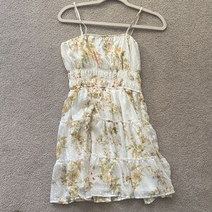 White Floral Dress